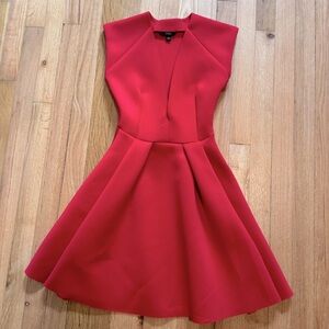 Guess | Red | Deep V Neck Dress